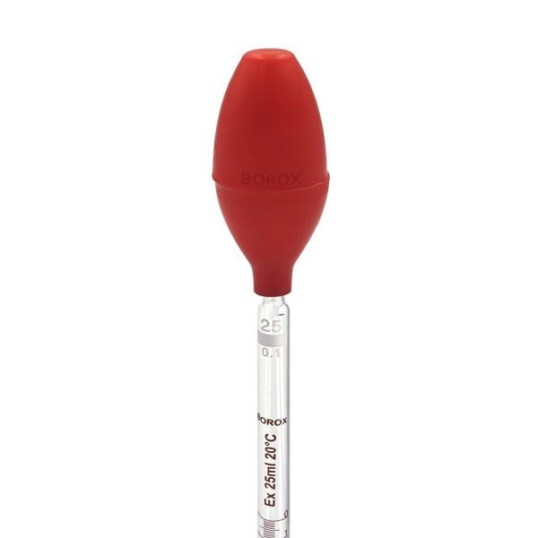 Borox Pipet Puarı - Kauçuk Puar - Pipette Bulbs Rubber - 5 Ölçü Set