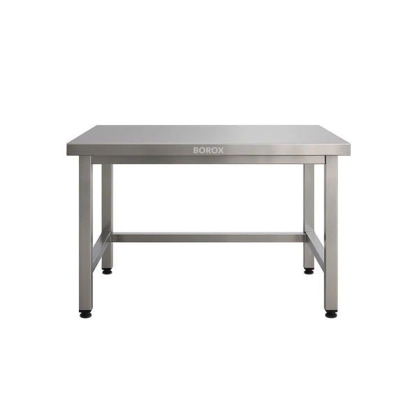 Borox Paslanmaz Çelik Laboratuvar Masası 130x60x85mm - Deney Masası - Çalışma Tezgahı