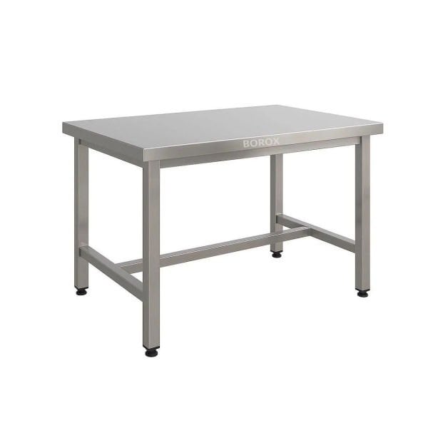 Borox Paslanmaz Çelik Laboratuvar Masası 130x60x85mm - Deney Masası - Çalışma Tezgahı