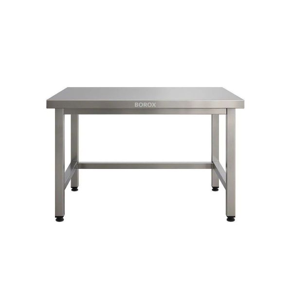 Borox Paslanmaz Çelik Laboratuvar Masası 130x80x85mm - Deney Masası - Çalışma Tezgahı
