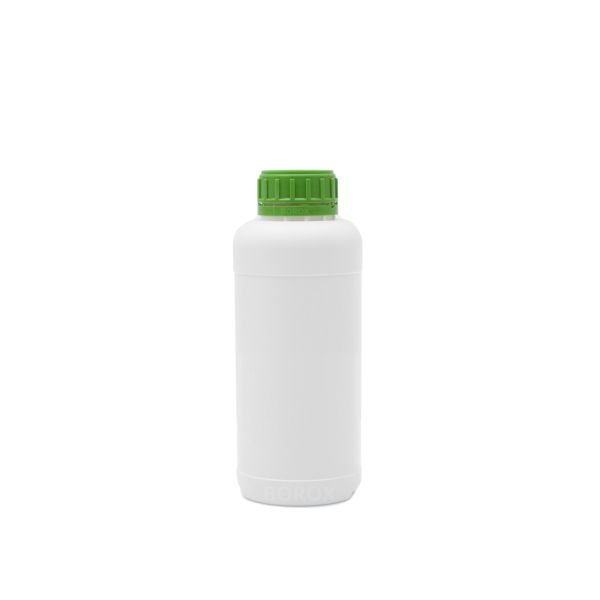 Borox Plastik Yuvarlak Şişe 500 ml - Yeşil Kapaklı 100 Adet