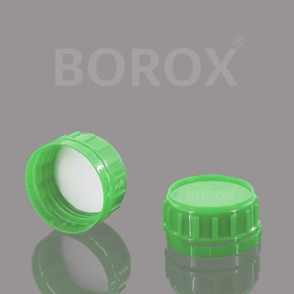Borox Plastik Yuvarlak Şişe 500 ml - Yeşil Kapaklı 100 Adet