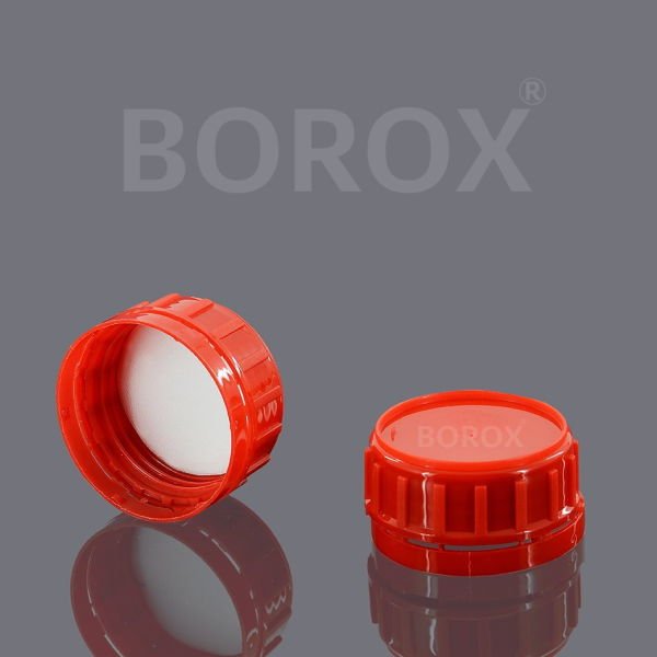Borox Plastik Yuvarlak Şişe 500ml - Kırmızı Kapaklı 100 Adet