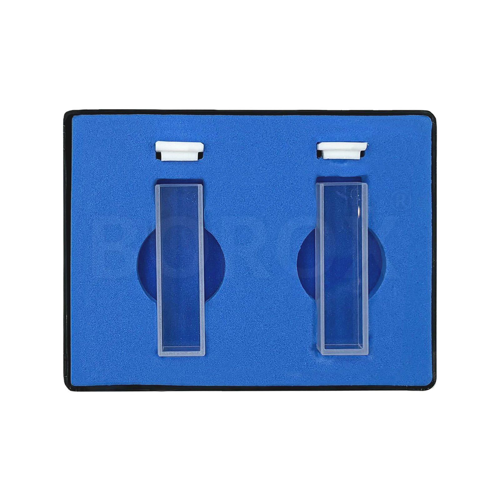 Borox Floresan Kuvars Spektrofotometre Küveti - Makro 3,5 ml - 2 Adet Kutu