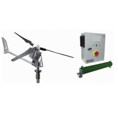 Set İ-1500W 24V Windsafe Korumalı Rüzgar Türbini + Hibrit Şarj Kontrol Cihazı