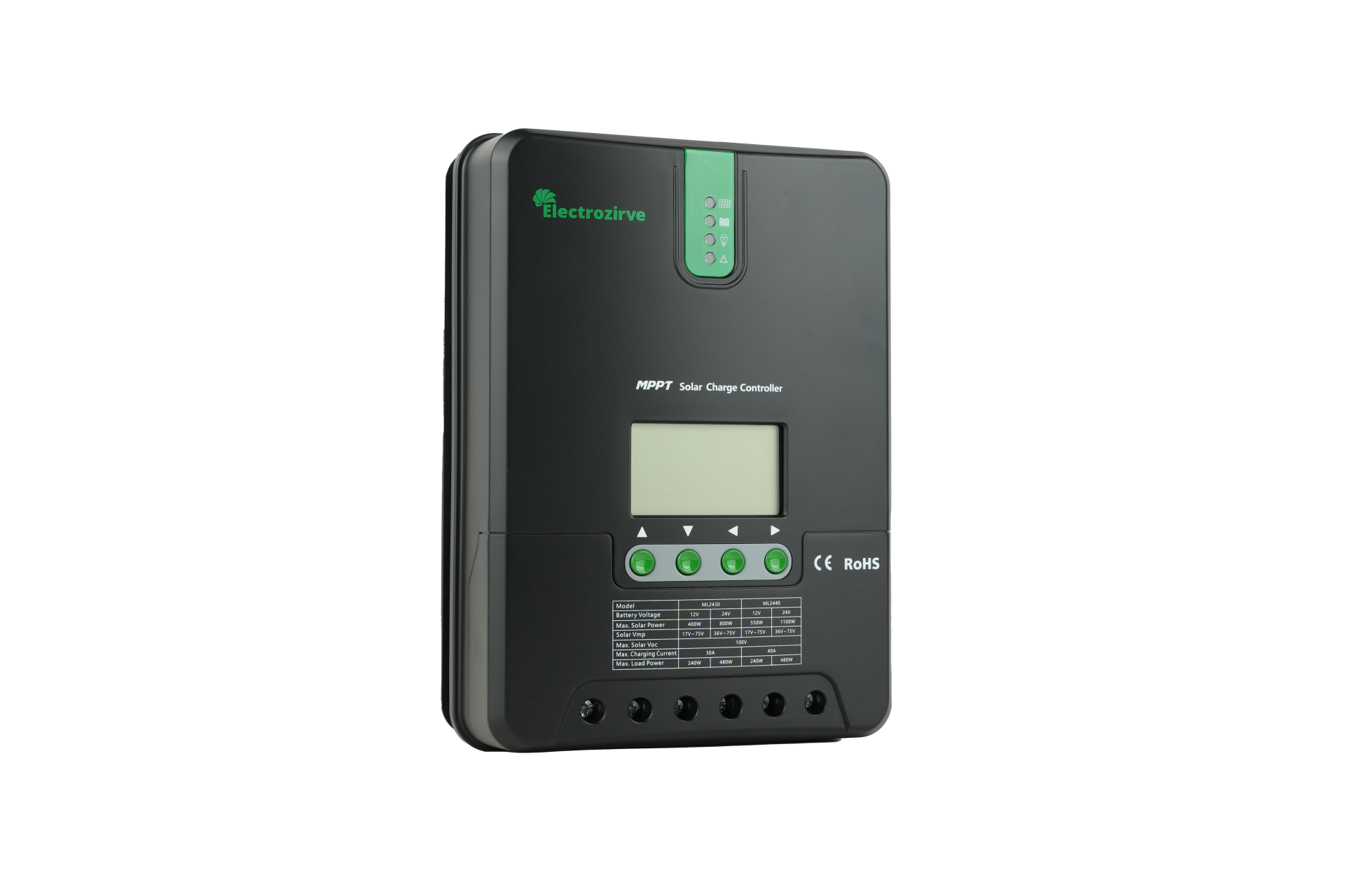 ML2440 Electrozirve 40A MPPT Solar Charge Controller 12/24V (Ekranlı)