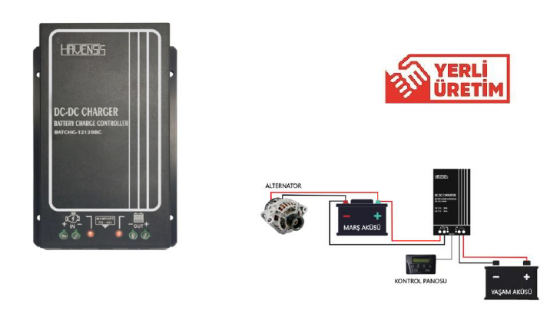 Havensis Tek Yönlü Dc Dc Akü Şarj Cihazı Converter