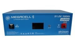MEGACELL LiFePO4 51.2V 100Ah Lityum Demir Fosfat Akü