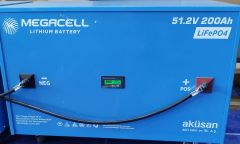 MEGACELL LiFePO4 51.2V 200Ah Lityum Demir Fosfat Akü