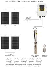110 V Dalgıç Pompa  Kuruluma Hazır Enerji paketi MAX 200 MT