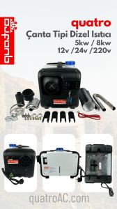 12V 24V 220V 8kw Çanta Tipi Ortam Isıtıcı (Çadır - Tiny House - Kış Bahçesi)
