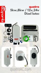 12V 24V 220V 5 kw Çanta Tipi Ortam Isıtıcı (Çadır - karavan- Kış Bahçesi)
