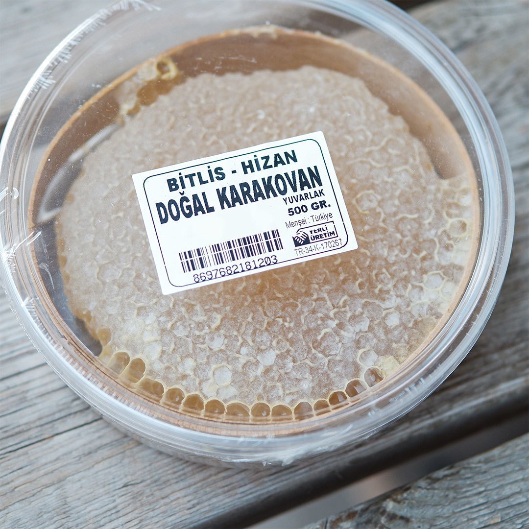 Bitlis Hizan Doğal Karakovan Bal Yuvarlak (600 gr)