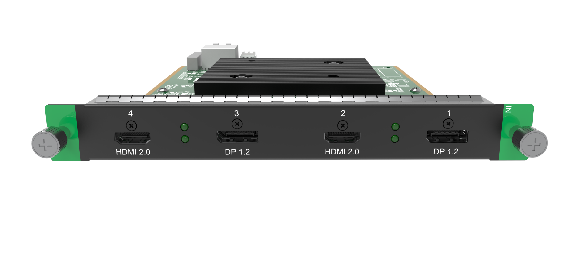 12 H_2*HDMI2.0 + 2*DP1.2 input card Plug-in