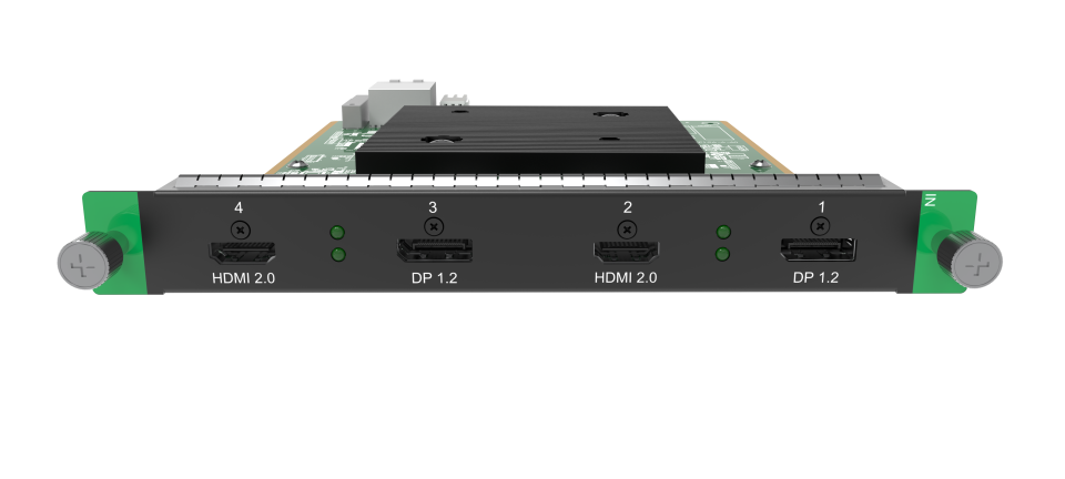 12 H_2*HDMI2.0 + 2*DP1.2 input card Plug-in