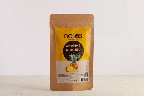 Doğal  Ananas Kurusu  Şekersiz Atıştırmalık 50 gr