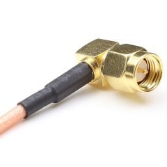 SMA Erkek(90°) SMA Dişi ,30cm RG58 Kablo