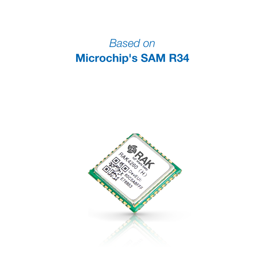 RAK4260 ATSAMR34 Module for LoRaWAN
