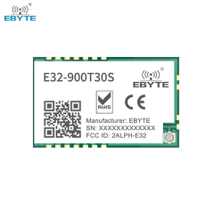 E32-900T30S -V8, 868MHz LoRa Modül , SX1276, 30dBm, 8km, UART, SMD