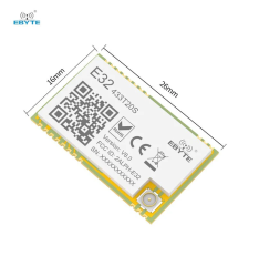 E32-433T20S -V8, 433MHz LoRa Modül , SX1278, 20dBm, 5km, UART, SMD