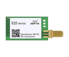 E22-400T22D -V2, 433MHz LoRa Modül , SX1268, 22dBm, 5km, UART, DIP