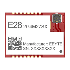 E28-2G4M27SX , 2.4GHz RF transceiver, SX1281, 27dBm, 8km, SPI, SMD