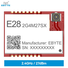 E28-2G4M27SX , 2.4GHz RF transceiver, SX1281, 27dBm, 8km, SPI, SMD