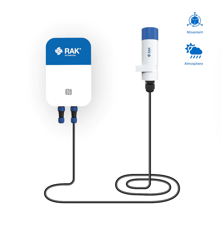 Atmospheric Monitoring + Movement Detection , Barometer Pressure and Acceleration Sensor