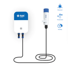 Environmental Monitoring + Movement Detection , Temperature ,Humidity and Acceleration