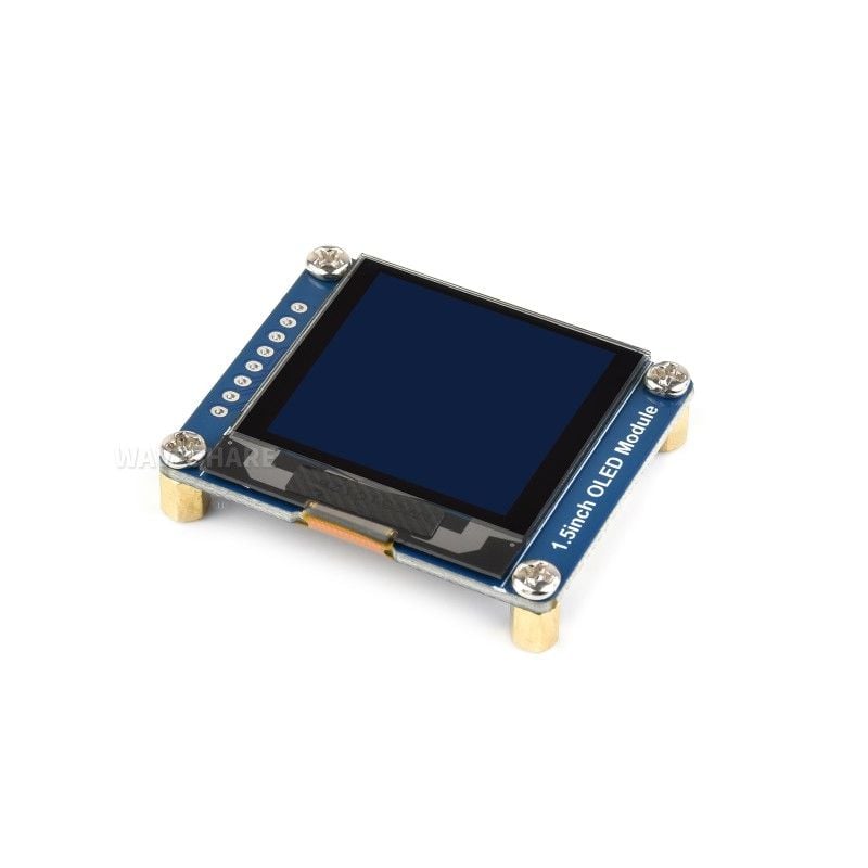 1.5inch OLED display Module, 128x128 pixels, 16 gray scale, SPI/I2C interface