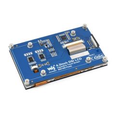 4.3inch QLED Display, DSI Interface, 800 × 480, Integrated Structure, Toughened Glass Panel