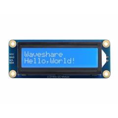 LCD1602 I2C Module, White color with blue background, 16x2 characters LCD, 3.3V/5V