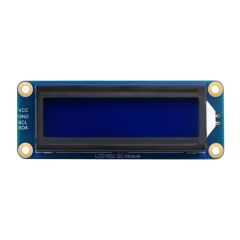 LCD1602 I2C Module, White color with blue background, 16x2 characters LCD, 3.3V/5V