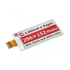 2.66inch E-Paper (B) E-Ink Raw Display, 296×152, Red / Black / White, SPI, Without PCB