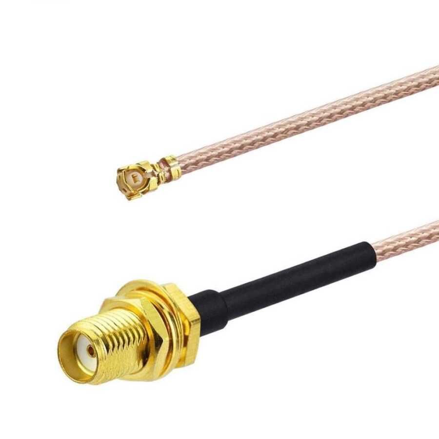 IPEX to SMA Dönüştürücü Kablo ; IPEX/f - SMA/f , RG178 kablo