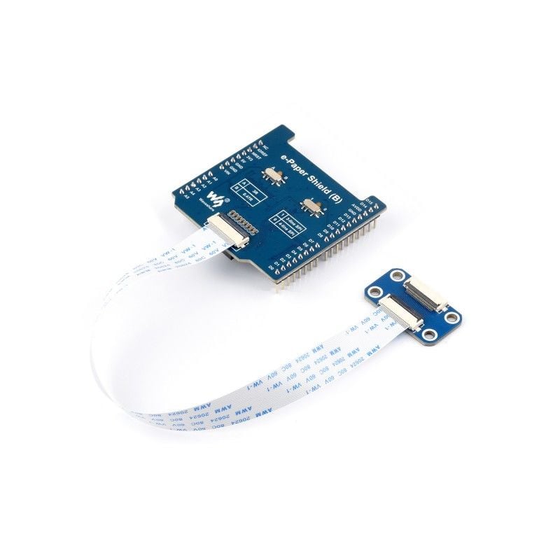 Universal E-Paper Raw Panel Driver Shield (B) For NUCLEO / Arduino, Onboard MX25R6435F Flash Chip, Supports Expanding External RAM