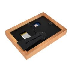 7.3inch ACeP 7-Color E-Paper with Solid Wood Photo Frame, Ultra-long Standby, 800 × 480 Resolution, Batteries Optional