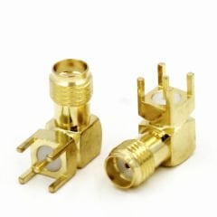 SMA-KWE Dişi 90° PCB Konnektör, 15mm