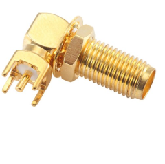 SMA-KWE Dişi PCB Konektör 90°, 17mm