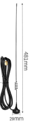 MRTK-Q433I481, 433MHz RF Anten , 5dBi , 3m RG174 kablo , SMA / Erkek