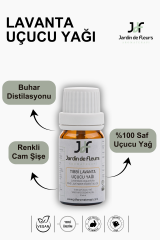 JdF Aromaterapi Tıbbi Lavanta (Lavender) Uçucu Yağı 10 ml - %100 Saf