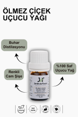 JdF Aromaterapi Ölmez Çiçek (Helichrysum) Uçucu Yağı 5 ml - %100 Saf Aromaterapi Yağı