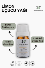 JdF Aromaterapi Limon (Lemon) Uçucu Yağı 10 ml - %100 Saf