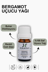 JdF Aromaterapi Bergamot Uçucu Yağı 10 ml - %100 Saf Aromaterapi Yağı