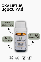 JdF Aromaterapi Okaliptus (Eucalyptus) Uçucu Yağı 10 ml - %100 Saf