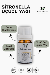 JdF Aromaterapi Sitronella (Citronella) Uçucu Yağı 10 ml - %100 Saf