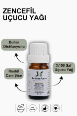JdF Aromaterapi Zencefil (Ginger) Uçucu Yağı 10 ml - %100 Saf Aromaterapi Yağı