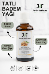 JdF Aromaterapi Tatlı Badem Yağı (Sweet Almond Oil) 50 ml - Soğuk Sıkım