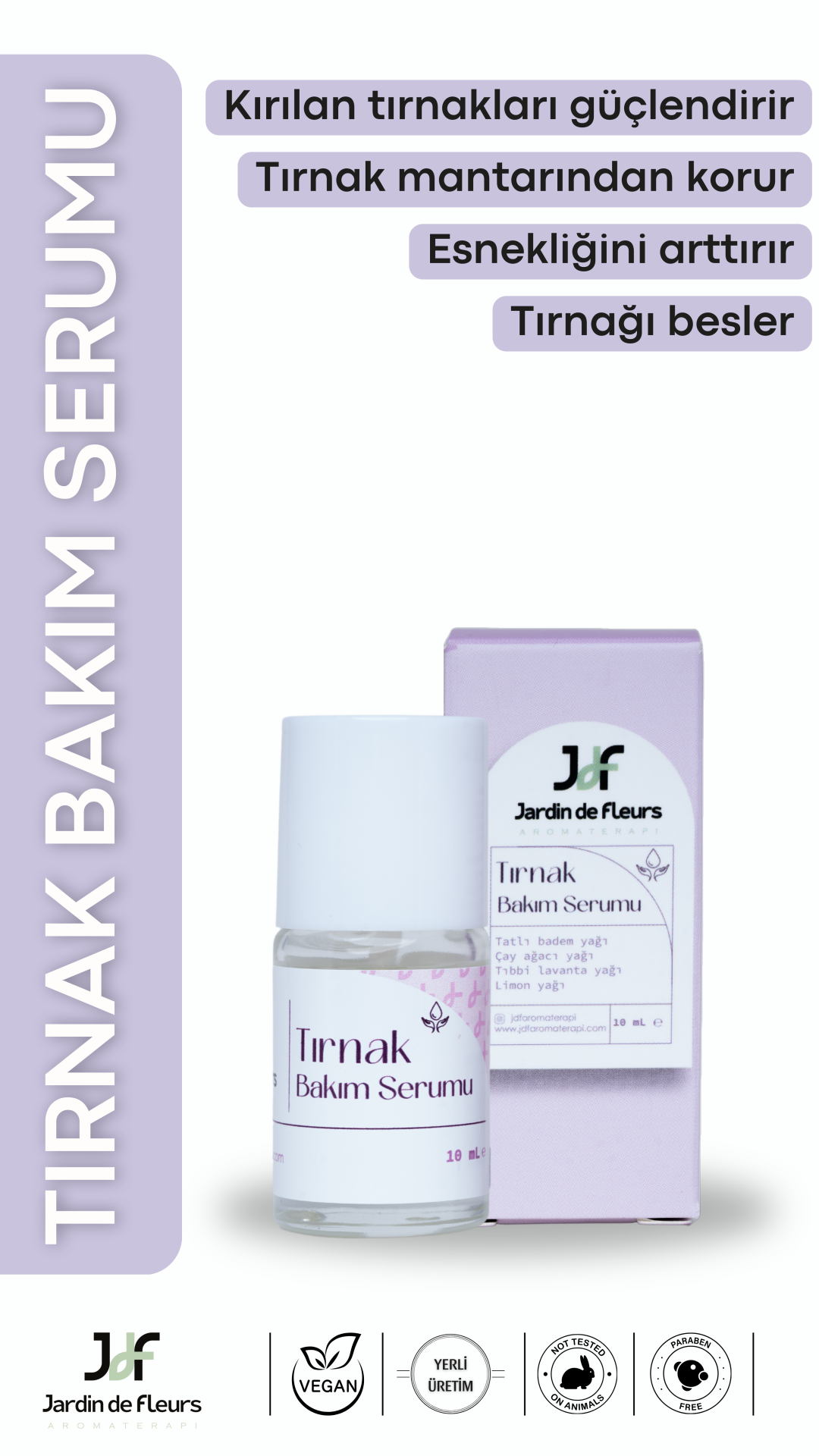 JdF Aromaterapi Tırnak ve Tırnak Eti Bakım Serumu 10 ml
