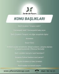 JdF Aromaterapi - Bach Çiçekleri Terapisi Eğitimi 2025 - Haziran Grubu